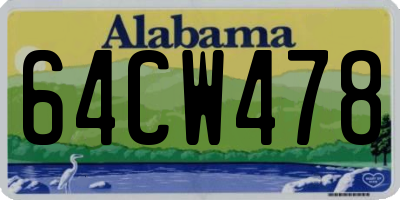 AL license plate 64CW478