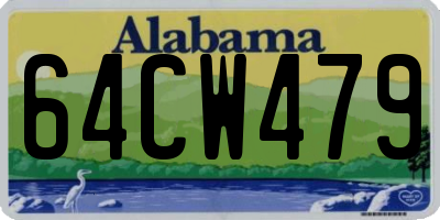 AL license plate 64CW479