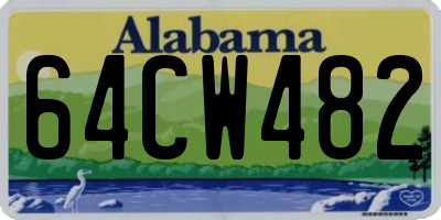 AL license plate 64CW482