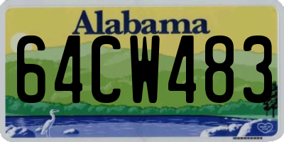 AL license plate 64CW483