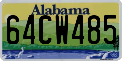 AL license plate 64CW485