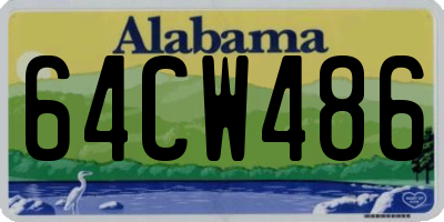AL license plate 64CW486