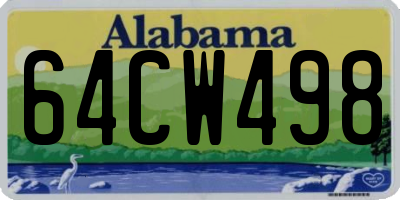 AL license plate 64CW498