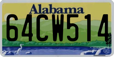 AL license plate 64CW514