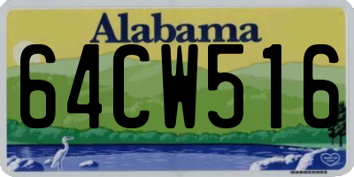 AL license plate 64CW516