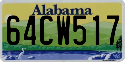 AL license plate 64CW517