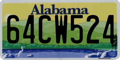 AL license plate 64CW524