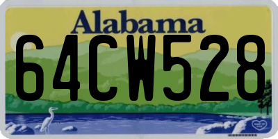 AL license plate 64CW528
