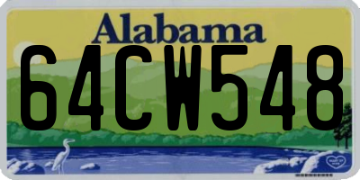 AL license plate 64CW548