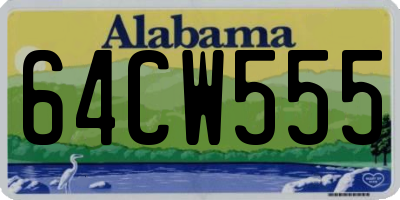 AL license plate 64CW555