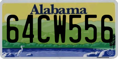 AL license plate 64CW556