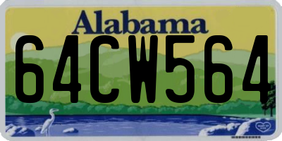 AL license plate 64CW564
