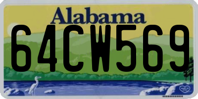 AL license plate 64CW569