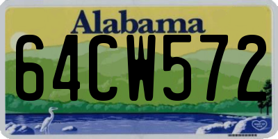 AL license plate 64CW572