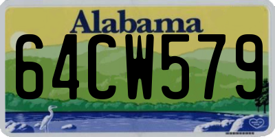 AL license plate 64CW579