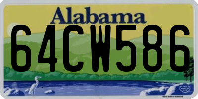 AL license plate 64CW586