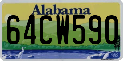AL license plate 64CW590