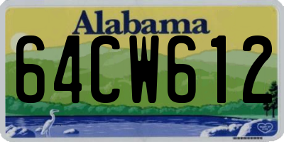 AL license plate 64CW612