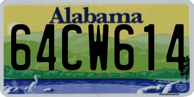 AL license plate 64CW614