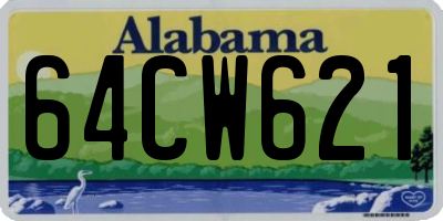 AL license plate 64CW621
