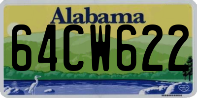 AL license plate 64CW622