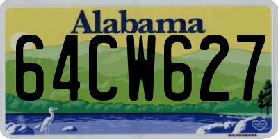 AL license plate 64CW627