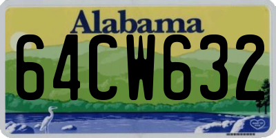 AL license plate 64CW632