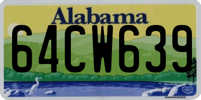 AL license plate 64CW639