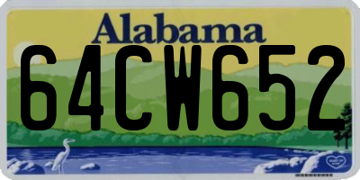AL license plate 64CW652