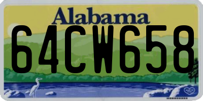 AL license plate 64CW658