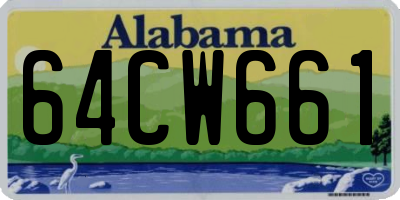 AL license plate 64CW661
