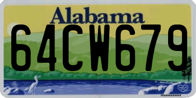 AL license plate 64CW679