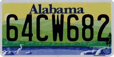 AL license plate 64CW682