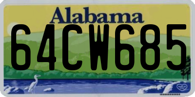 AL license plate 64CW685