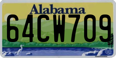 AL license plate 64CW709