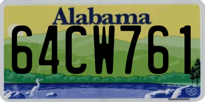 AL license plate 64CW761