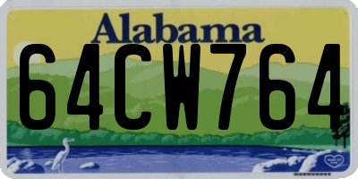 AL license plate 64CW764