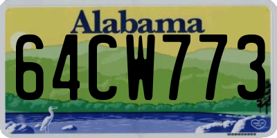 AL license plate 64CW773