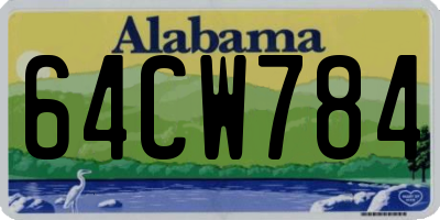 AL license plate 64CW784