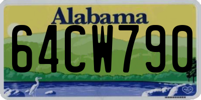 AL license plate 64CW790