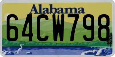 AL license plate 64CW798