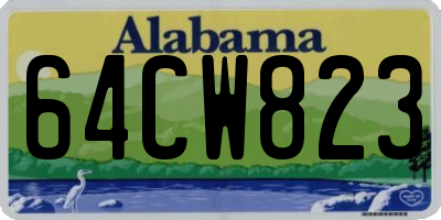 AL license plate 64CW823