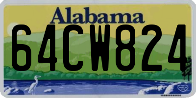 AL license plate 64CW824