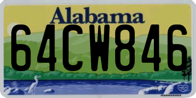 AL license plate 64CW846