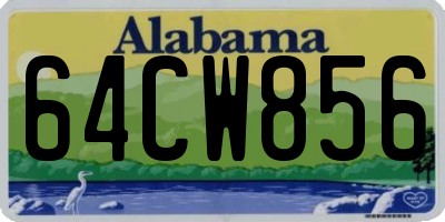 AL license plate 64CW856