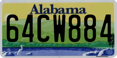AL license plate 64CW884