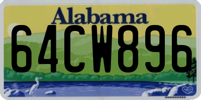 AL license plate 64CW896