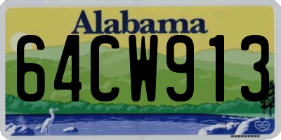 AL license plate 64CW913