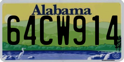 AL license plate 64CW914