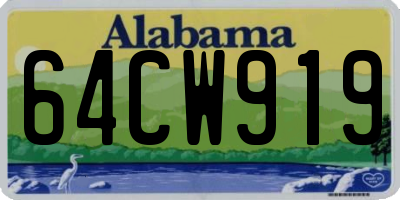 AL license plate 64CW919